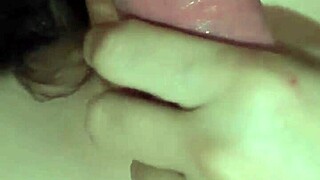 Arab Wife's Deep Throat Blowjob and Pussy Fingering Make Him Explode POV Close-Up?!