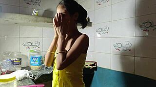 Punjabi lovers' cabin snow night heats up with anal dp and rough face fucking