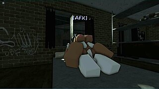 they bend over for intense doggystyle in roblox apartment game