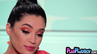 Small tits MILF Harley poses seductively in lingerie before stripping naked to show amazing body