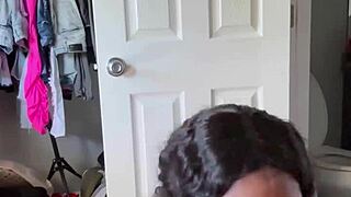 😍 whoa, check this ebony babe giving that sloppy morning head with spit and love! 💦👅