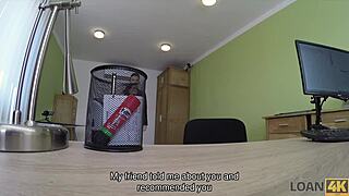 loan4k czech teen brunette sucks cock licks pussy fingers for cash sex office pov