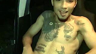 sexy dominicano dances wild but holds back from public cock action