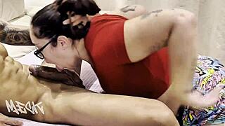 big pussy babe swallows whole cock cums inside