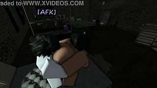 they bend over for intense doggystyle in roblox apartment game