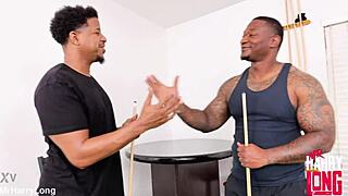 hot milf corner pocket tempts two bbc for deep creampie stuffing