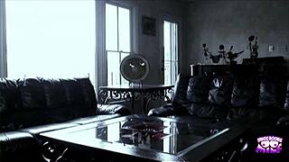 Skinny Blonde Babe's Big Tits Bounce on Huge Cock Ride