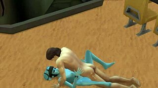 ana kin fights padme then bangs alien slut in star wars parody