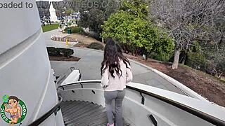 Girlfriend experience! Aubry Babcock sloppy Hollywood blowjob vol 49