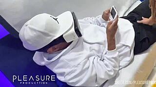 hot neighbor arrives sucking my cock right away