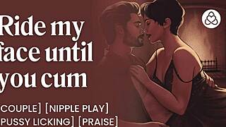 Sensual couple creampie pussy during her moaning orgasm