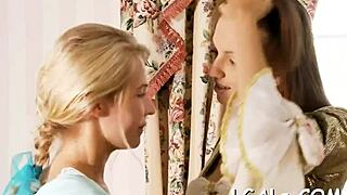 Pretty 18-year-old barely legal teen licks wet twat