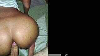 my stepdad was so stressed i gave him my huge ass and tight asshole to pound until he creampied me deep