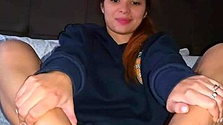 my best friend had a hard cock so i footjobbed him then rode it in my shaved pussy till he came on my feet