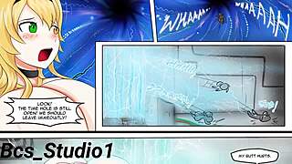 EXPANSION SUIT CH 1 GIRL GROWS HUGE TITS RIDES COWGIRL SEX BLAST