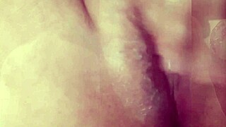 i jerk my tiny foreskin dick watching ex-teen squirt on her juicy tits and pussy... parte 4