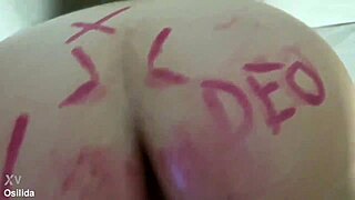 Intimate Lipstick Leaves Her Bent Over Monster Cock