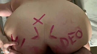 Intimate Lipstick Leaves Her Bent Over Monster Cock