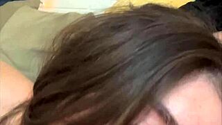 Aubry Babcock's sloppy sofa blowjob Sunday