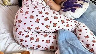 Chubby girl's gassy week loud natural fart rips