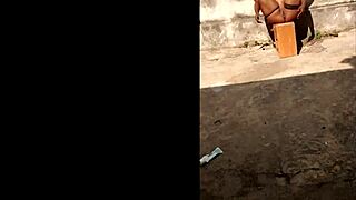 Elvie the slutty ebony babe drops another hot phone compilation of outdoor masturbation antics.