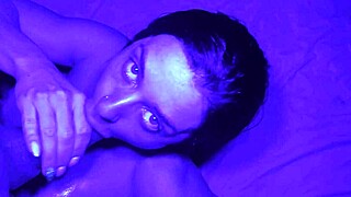 Luiza Marcato's blue pussy fucked hard and creampied deep