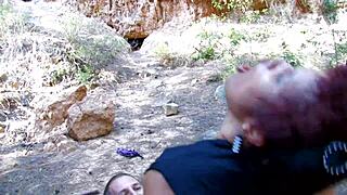 ever wonder how tight her pussy grips in the wild woods?