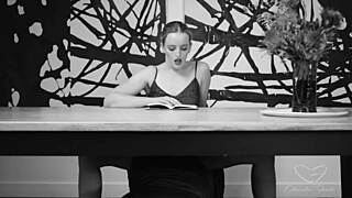 amber moores' book makes charlie forde finger her wet cunt hard