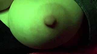 Italian Milf Artemisia bounces juicy big nipple tits solo horny