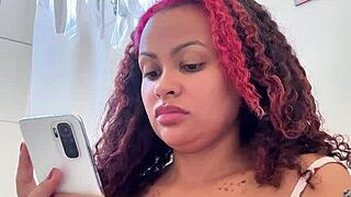 Chubby Brazilian gassy babe blasts morning toilet farts outdoor natural style