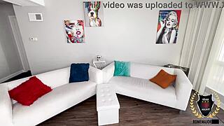 Petite brunette Reina Heart rides Rome Majors in wet hotel creampie frenzy