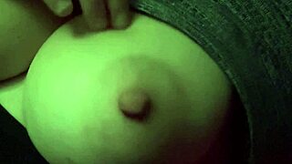 Italian Milf Artemisia bounces juicy big nipple tits solo horny