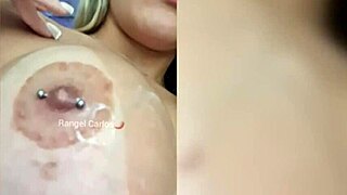 Rangel Carlos gets cum blasted on her big tits after titjob