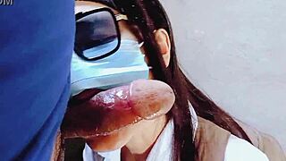 😍 pinay teen slurps construction worker's cock sloppy deep!