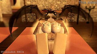 rough pounding dragon girl bent over missionary creampie footjob across castle part 3