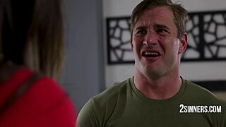 this tall college teacher bets she can seduce her innocent student into rough sex