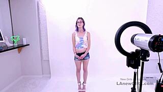 brunette slammed relentlessly during her high-stakes modeling audition fuck