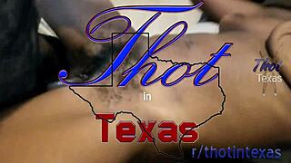 Texas Thot's Pussy Takes Slow Deep Slides Amid Sultry Ebony Rhythms Volume 1