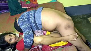 Hot Indian Desi Bhabhi Shares Sensual Kitchen Kisses and Ass Licking