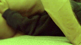 a cute student coed unwinds intimately with her boyfriend after late night studies