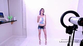 brunette slammed relentlessly during her high-stakes modeling audition fuck