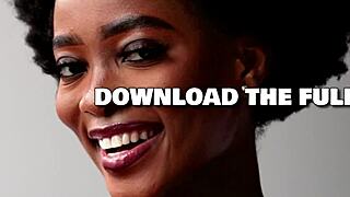 damn this sexy ebony milf strips lingerie revealing her stunning body in hot pose