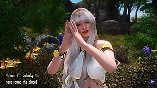 Ninian Rides Cock in Romantic Cowgirl Creampie Rescue