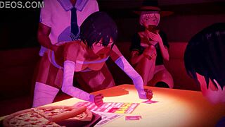 Curvy hentai babe creampied by huge monster cock in interracial 3D anime