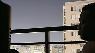 mmm balcony deepthroat on best friend's huge bbc 😍🍆💦