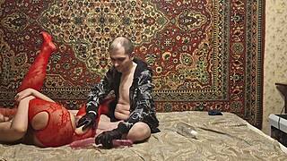 sasha earth stuffs ass with dildo while anastasia mistress fingers gaping pussy