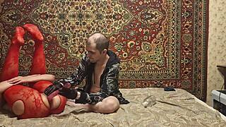 sasha earth stuffs ass with dildo while anastasia mistress fingers gaping pussy