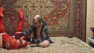 sasha earth stuffs ass with dildo while anastasia mistress fingers gaping pussy