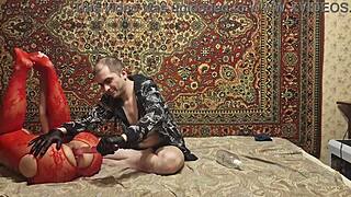 sasha earth stuffs ass with dildo while anastasia mistress fingers gaping pussy