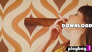petite brunette milf riley reid strips lingerie poses pussy for playboy